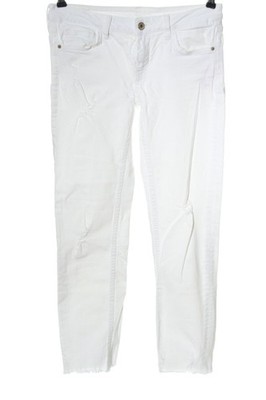 ZARA BASIC Röhrenjeans Damen Jeans Gr. DE 36 weiß Casual-Look