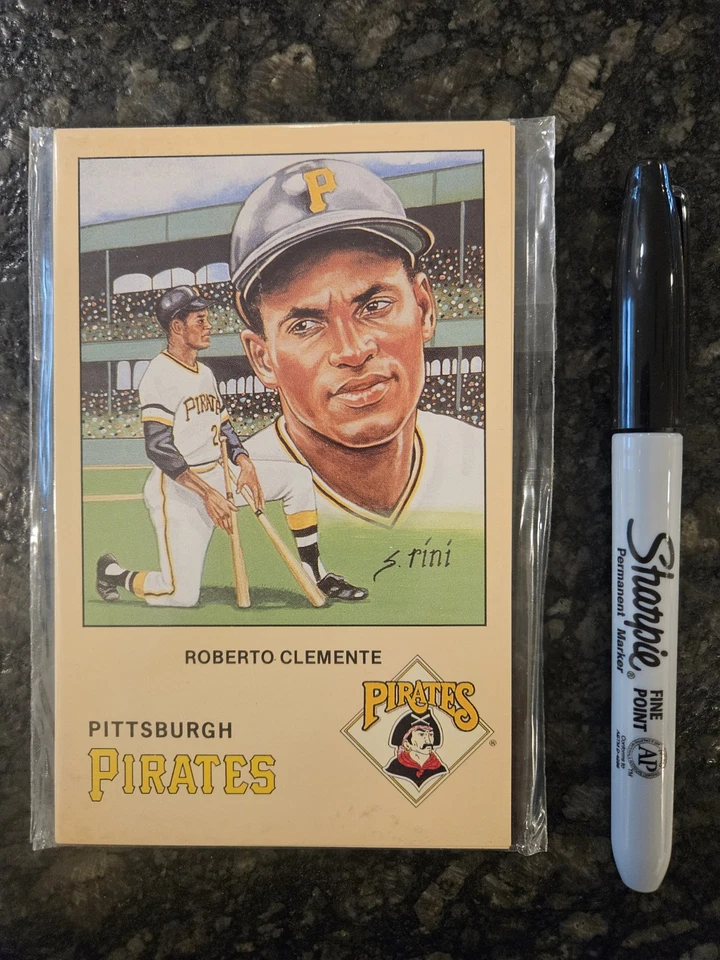Roberto Clemente Pittsburgh Pirates Susan Rini Postcard 12 Card Set - Image 2 of 3