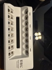 EBL AA AAA Battery Charger, 8-Bay Fast Charger NiMH NiCD Rechargeable Batteries