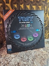 TOSY 36 and 360 LEDs Frisbee - Extremely Bright Flying Disc, Smart Modes, Glow