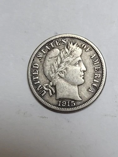 1915 S Barber Dime  Better Date !  Nice SHARP Liberty !!!