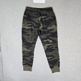 PINK Victoria's Secret Women Activewear Pants M Green Sweatpants Camouflage