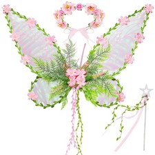 Fairy Wings for Adult Women,Fairy Costume Accessories for Girls Women with Bu...