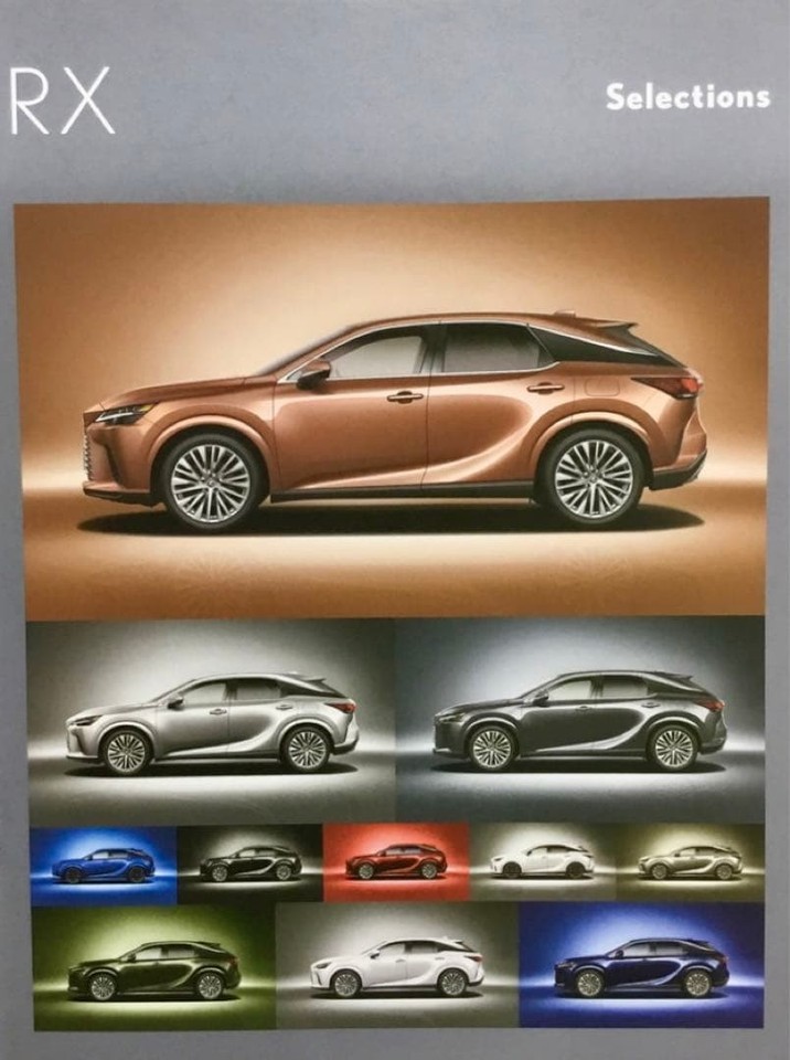 Lexus Rx Color Catalogue Lexus Catalog Rx 2 Nx | eBay Australia