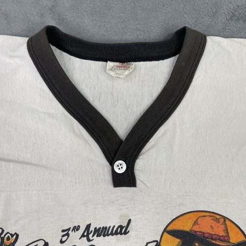 Camicia Vintage World Of Outlaws Uomo Media Anni 80 Sprint Car Racing Ohio El Dora - Foto 5 di 18