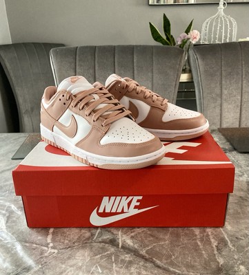 Brandneu Nike Dunk Low Retro Sneaker 'Rose Whisper' Pink Weiß UK 6 