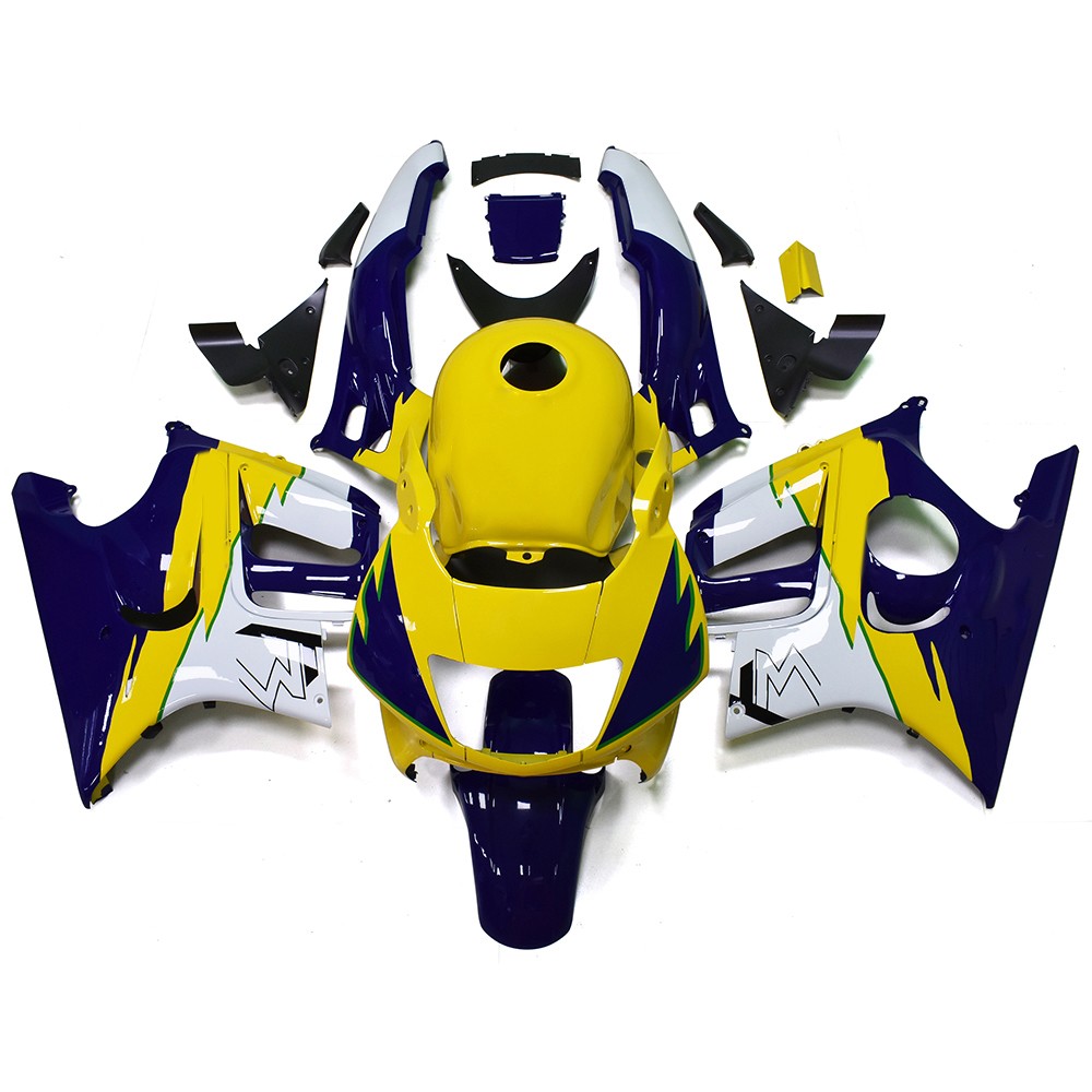 Injection Yellow Blue Fairing Kit For Honda CBR600F3 1995 1996 F3 95 96 Bodywork