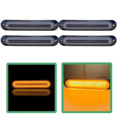 4x LED Amber Strobe Warnleuchten Amber Halo 12 V 24 V LKW Van Recovery Sync