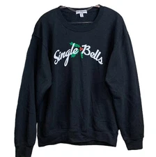 Sub Urban Riot Single Bells Ugly Christmas Sweatshirt Sweater Black White Size M