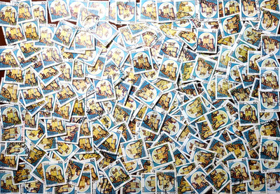Italy Stamp Lot Castles Series 50 Lire 200 Pieces Used Off Paper
