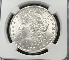1881 CC Morgan Silver Dollar Free postage Magnet tested BU Coin Collection Gift
