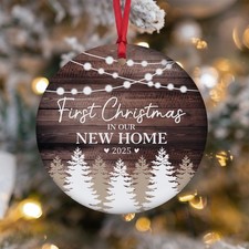 New Home Ornament 2025 - First Christmas in Our New Home Ornament - Housewarm...