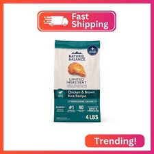 Natural Balance Limited Ingredient, Chicken Brown Rice, 4 lb