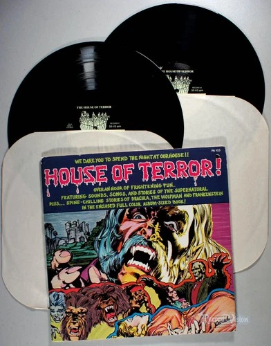 House of Terror! (1982) 2-LP Vinyl + Comic BOOK Halloween, Dracula, Monster Mash