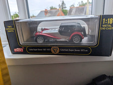Anson 1:18 Diecast Metal Caterham Super Seven Car Red/Silver/Black Opening