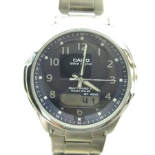Casio WVA-M630 Solar Ana-Digi Watch Silver Used Men's