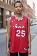 Nike Ben Simmons Philadelphia 76ers Swingman Jersey Red Size L/50