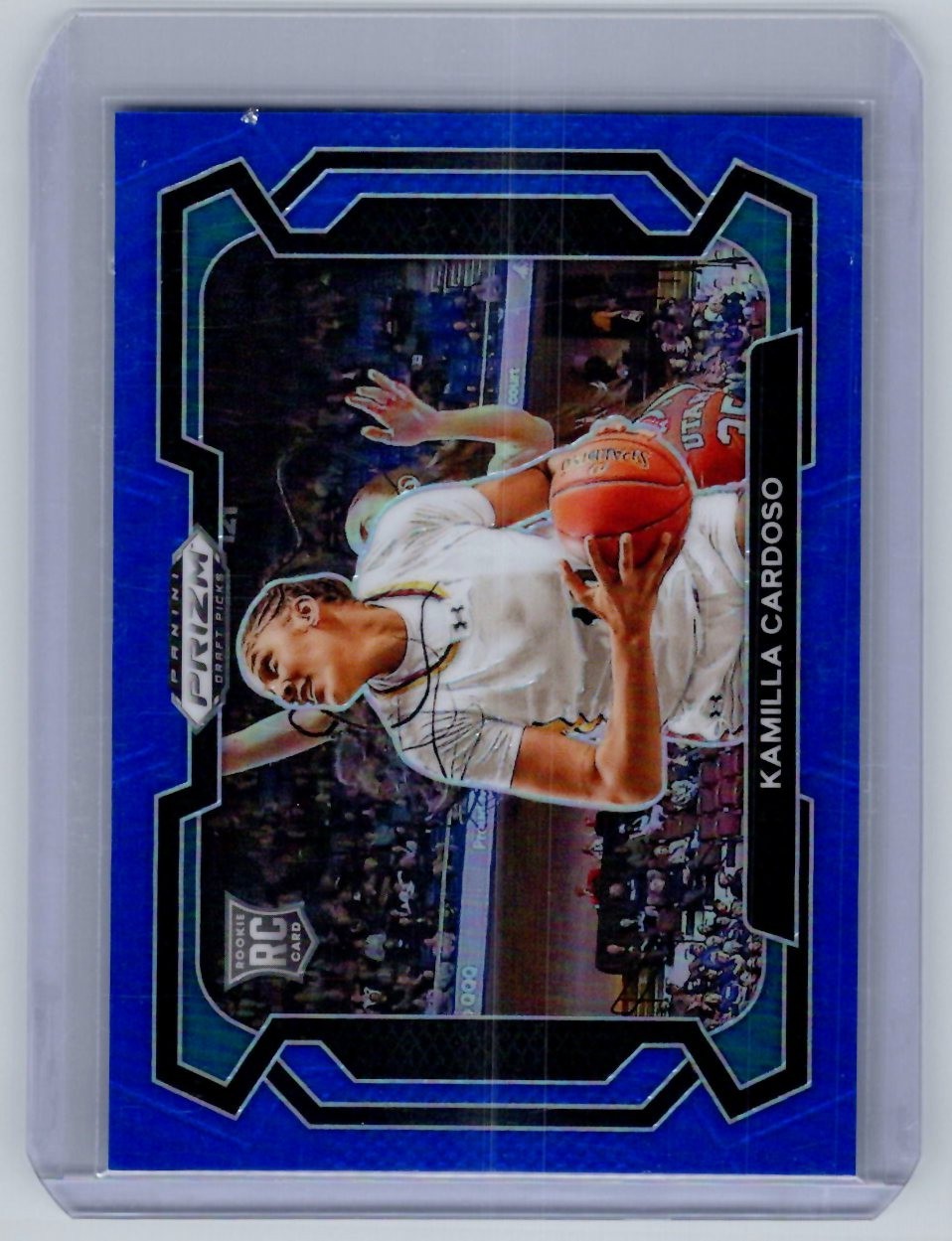 2024 Prizm Draft Picks - Kamilla Cardoso Variation #59 Blue Prizm /199 (RC)