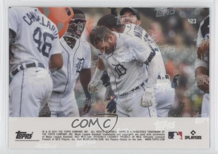 2021 Topps Now /575 Akil Baddoo Robbie Grossman #423 Rookie RC - Image 2 of 2