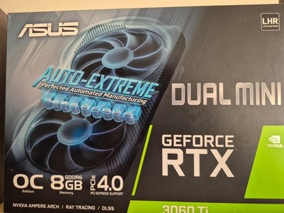 ASUS Dual GeForce RTX 3060 Ti MINI OC V2 LHR 8GB GDDR6 Grafikkarte