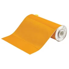 Brady 51586 Thermal Transfer Label, Yellow Reflective, Labels/Roll: Continuous