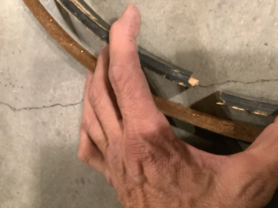 20" Gretsch INSIGNIA REDONDA aros de bombo MADERA UNO AGRIETADO falta una tira #XR7 Foto 2 de 4