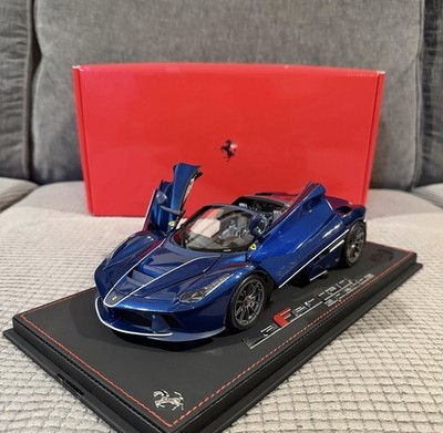 1/18 BBR Ferrari Laferrari Aperta Blue Tour De France Diecast With Display Case