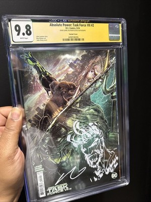 Absolute Power Task Force VII #2  John Giang CGC X JSA 9.8 Signed And Remarqued