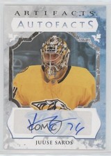 2023-24 Upper Deck Artifacts Auto Facts Juuse Saros #AF-SA Auto v6h