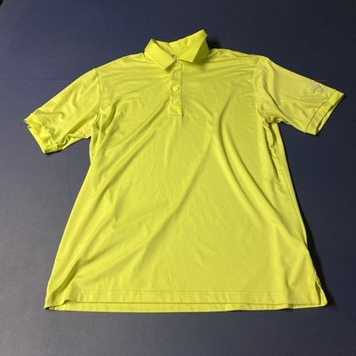 Adidas Polo Shirt Medium Green IBIS Embroidered Logo Performance Mens