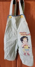 Vintage DC Comics Overalls Wonder Woman Jr. Green Toddler 2T 3T Made in USA 1975