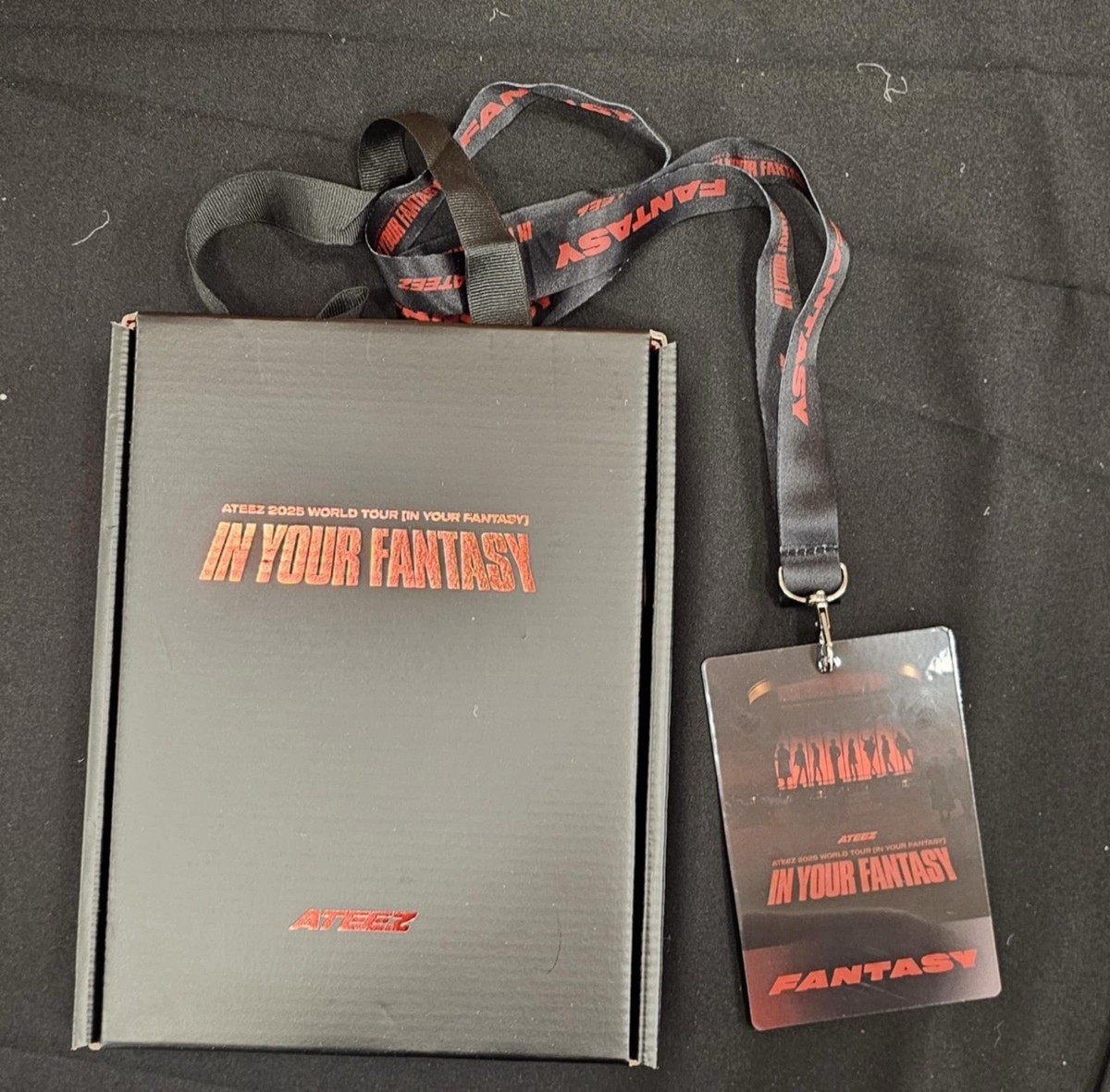 ATEEZ 2025 Tour VIP Bundle: Laminate, journal, feather pin