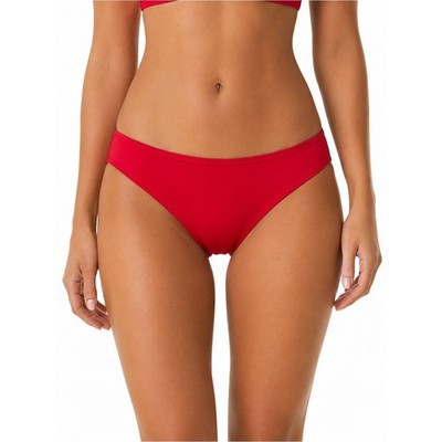 Hollister Red Bikini Bottom with Gold Nameplate Y2K Swim Style
