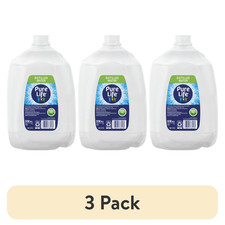  3 pack Pure Life Distilled Water, 1 gal, Single Plastic Jug