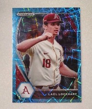 2021 LAEL LOCKHART PANINI PRIZM DRAFT PICKS BLUE VELOCITY PRIZM RC L.A. DODGERS 