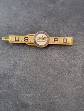 Vintage U.S. POST OFFICE USPO United States Horse USPS Mail Carrier Tie Clip