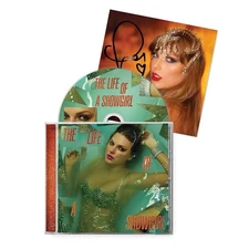 Taylor Swift The Life Of A Showgirl CD + Hand Signed Photo 1 FACTORY SEALED