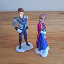 x2  Hans & Anna 3+" Cake Topper Figures Disney Frozen Figurines