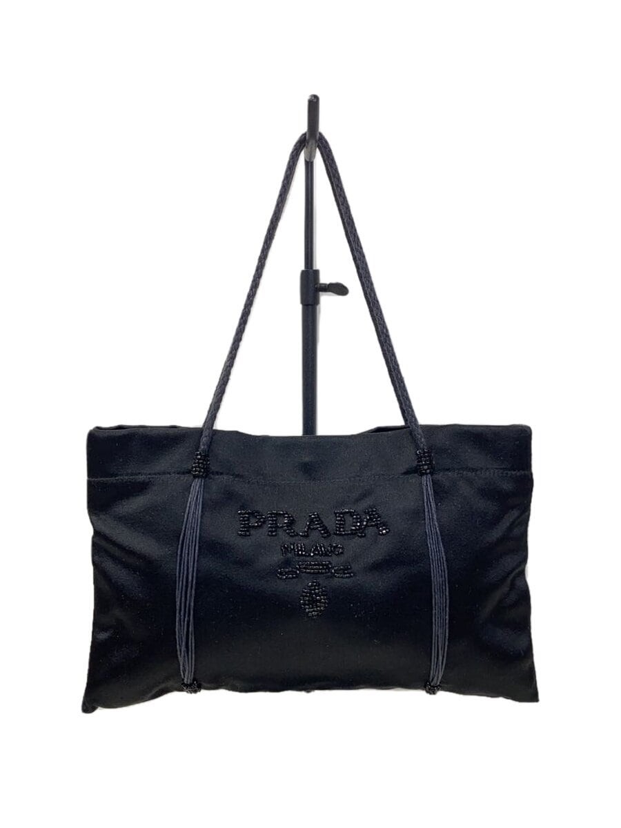 PRADA Black Leather Handbag Luxe Designer Tote