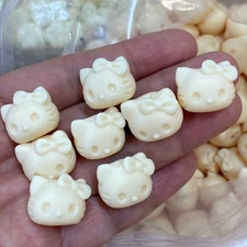  Natural Genuine Tagua Nut mini cat Hand Carved Decoration healing 10PC