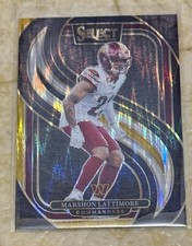 2024 Panini Select Premier Level Marshon Lattimore #181 Black & Gold Shock Prizm