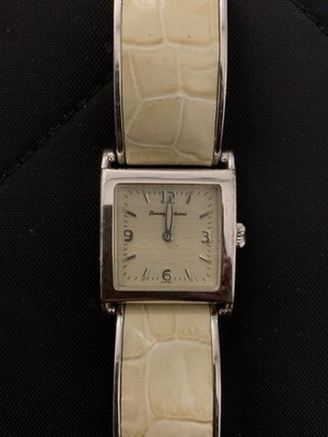 Vintage Tommy Bahama Watch Ladies Sterling Silver Leather Swiss w/ Case - Works Tommy Bahama Silver Case Wristwatches for sale | eBay main image 4