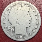 1902-O Barber Half Dollar. Free Shipping