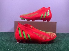 8 Men/9 Women- Adidas Predator Edge FG Soccer Cleats Orange Volt NEW GW1039 nby