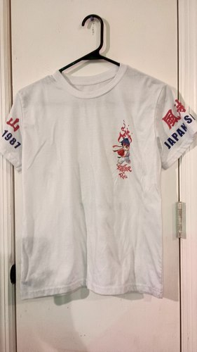 Capcom Street Fighter Ryu Youth Medium White Short Sleeve T-Shirt.