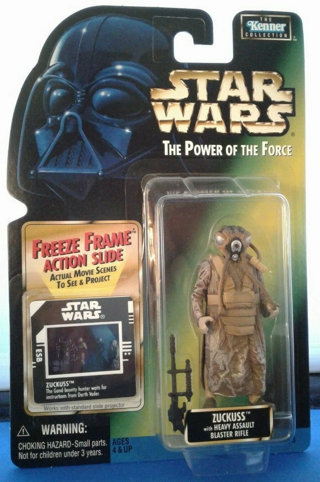 Star Wars POTF Zuckuss с Тяжелой Штурмовой Бластерной Винтовкой, Замораживающая Рама Зеленая Карта - Изображение 2 из 4