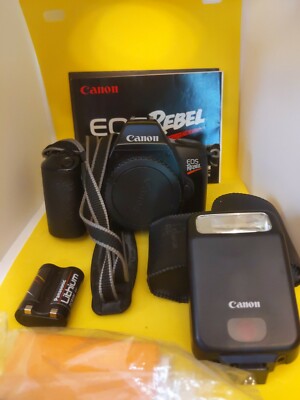 Canon EOS Rebel Body with Canon Speedlite 160E plus manual. Bn1