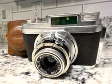 MEISUPII Vintage IID 35mm Viewfinder Camera w/ Sankor Lens & Leather Case Togodo