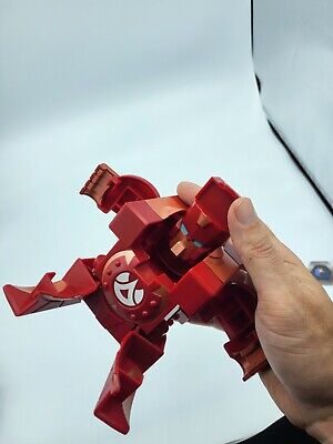 Bakugan Zoack Red Pyrus Deka - Square Cube Battle Trap Toy Bakugan Zoack Red Pyrus Deka - Square Cube Battle Trap Toy