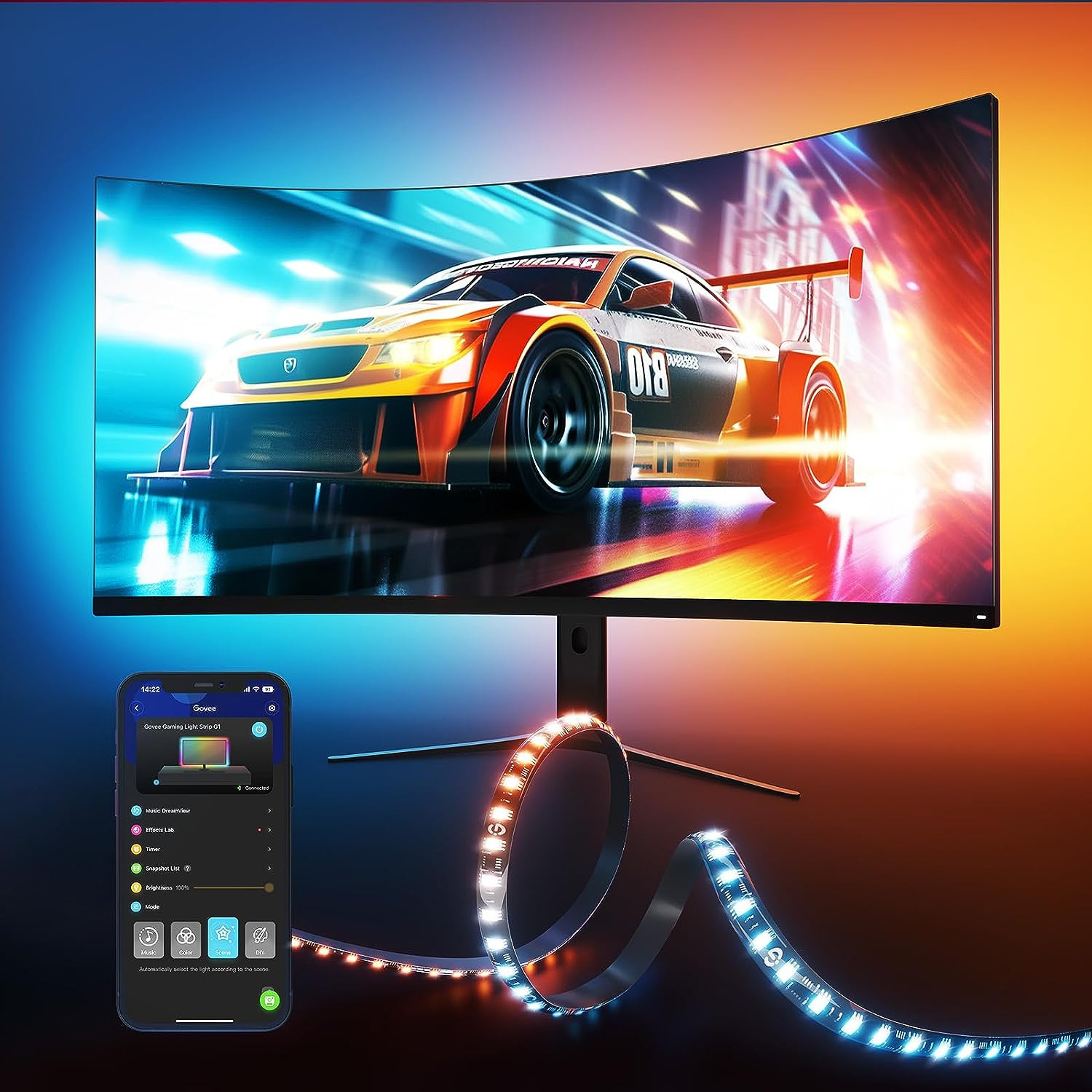 Govee G1 Striscia LED RGBIC WiFi per PC 24-26" | Offerta Ecommerce